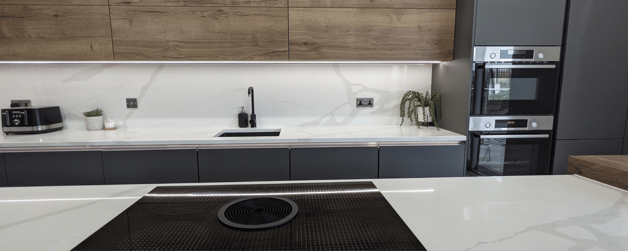 white worktop