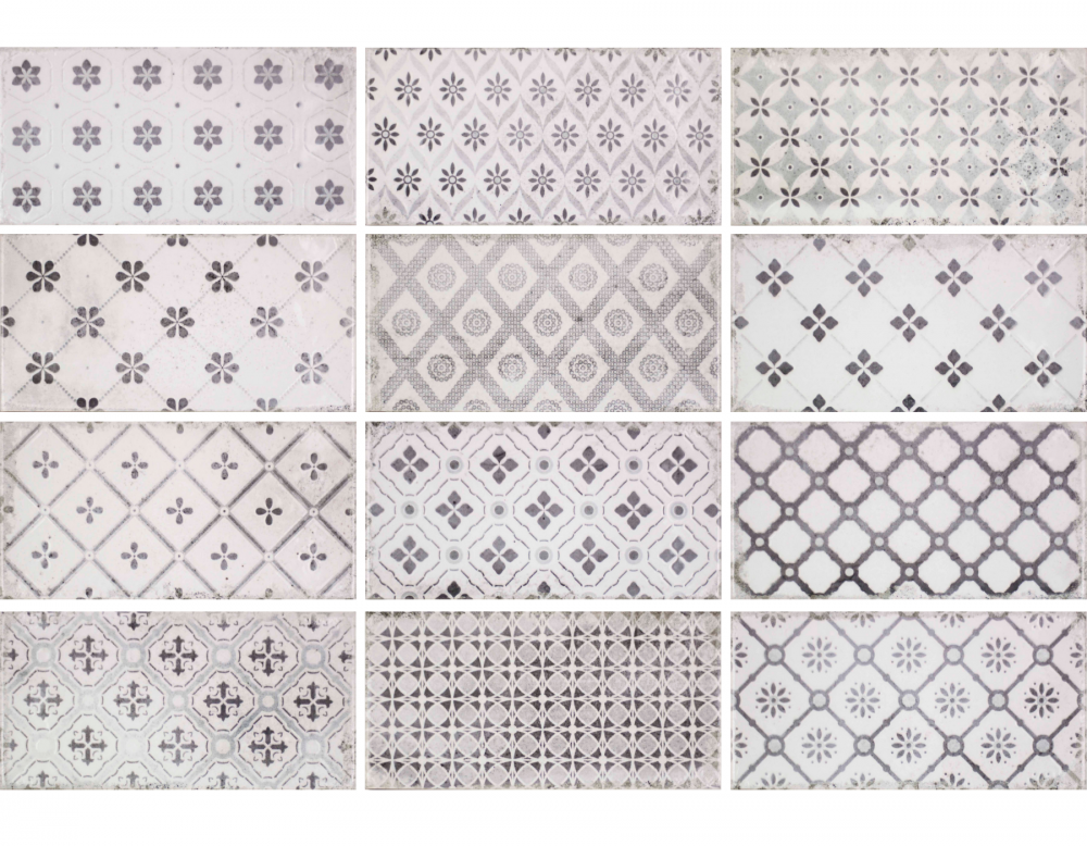 Patterned Metro Wall Tiles