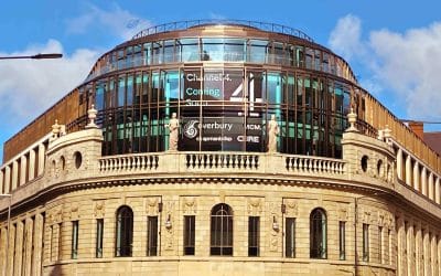 Tiles Supplied Refurbishment of Leeds Majestic Building For Channel 4 Headquarters