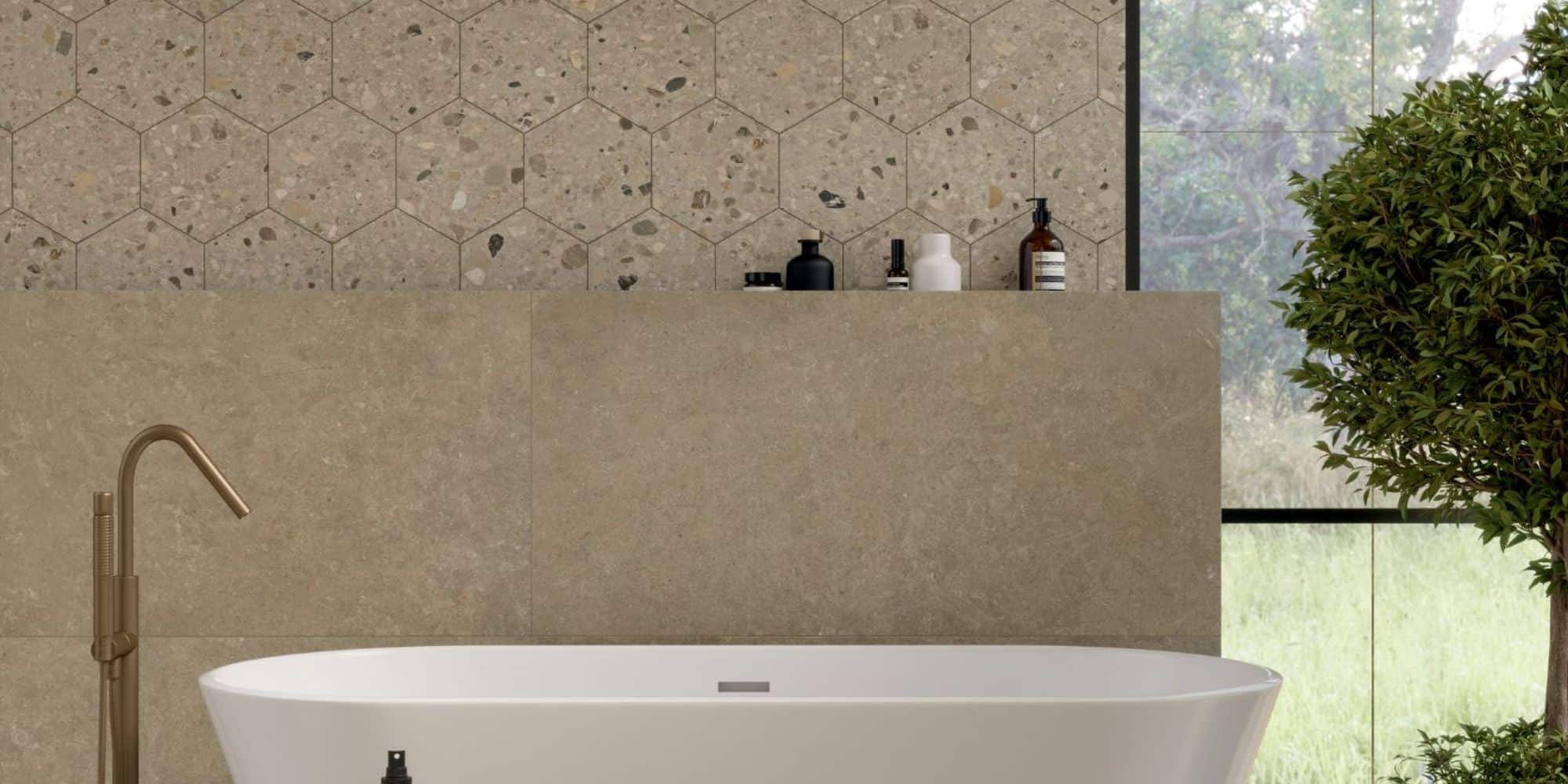 What should I consider when choosing bathroom tiles?