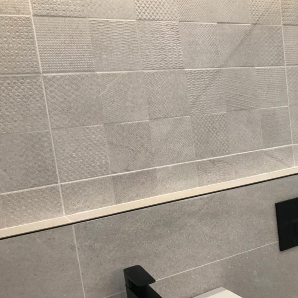 grey Stone Effect Wall Tile