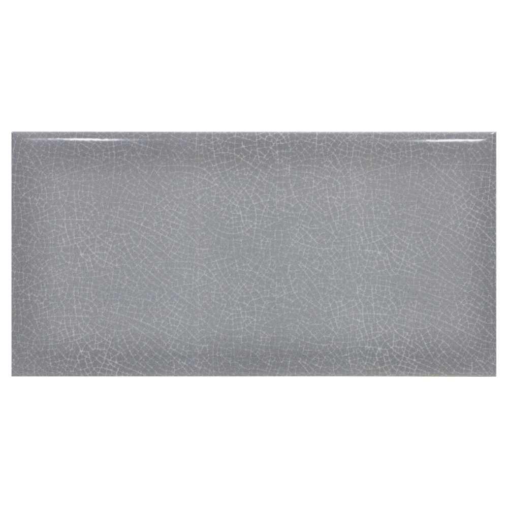 Ragley Graphite grey crackle glaze tile