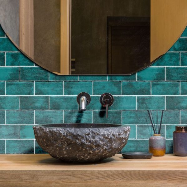 Colworth Forest Green Wall Tile - Image 2