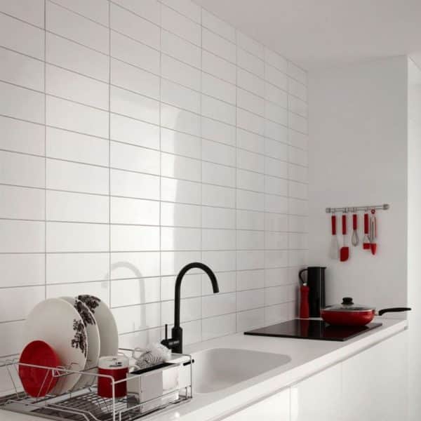 Linear Blanco Gloss Wall Tile