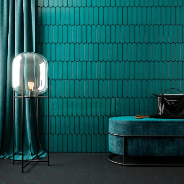 Ovo Teal Gloss Tile