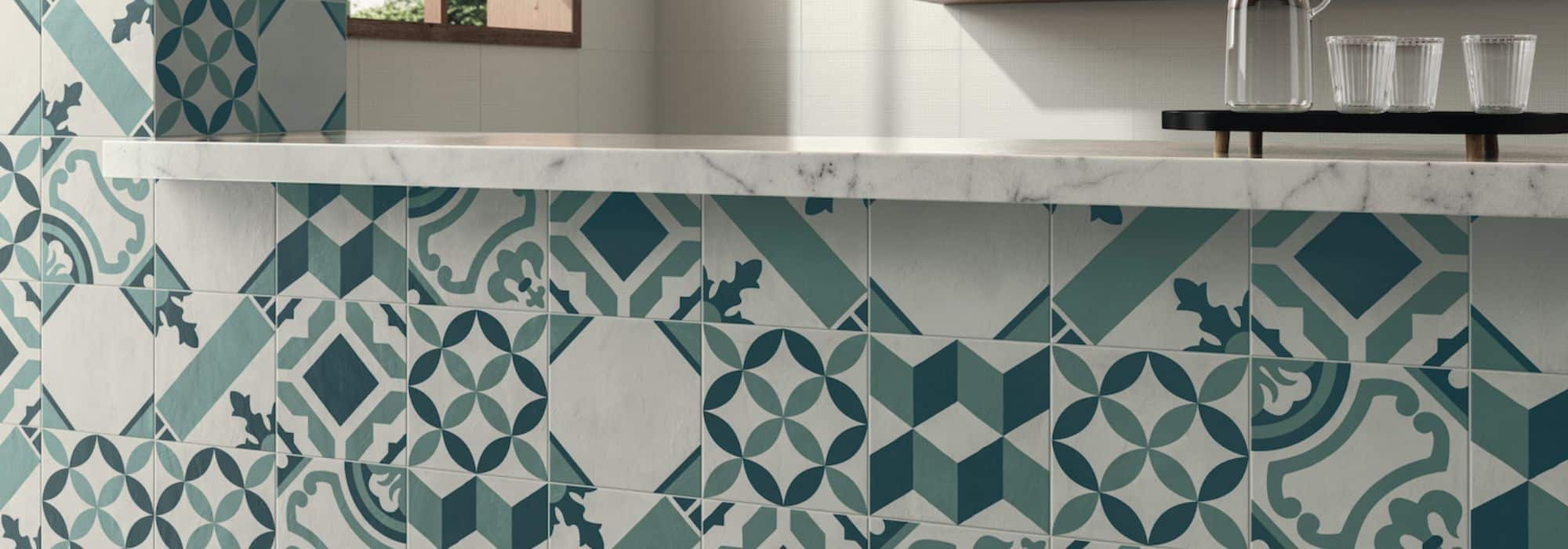 Moons Patterned Tiles
